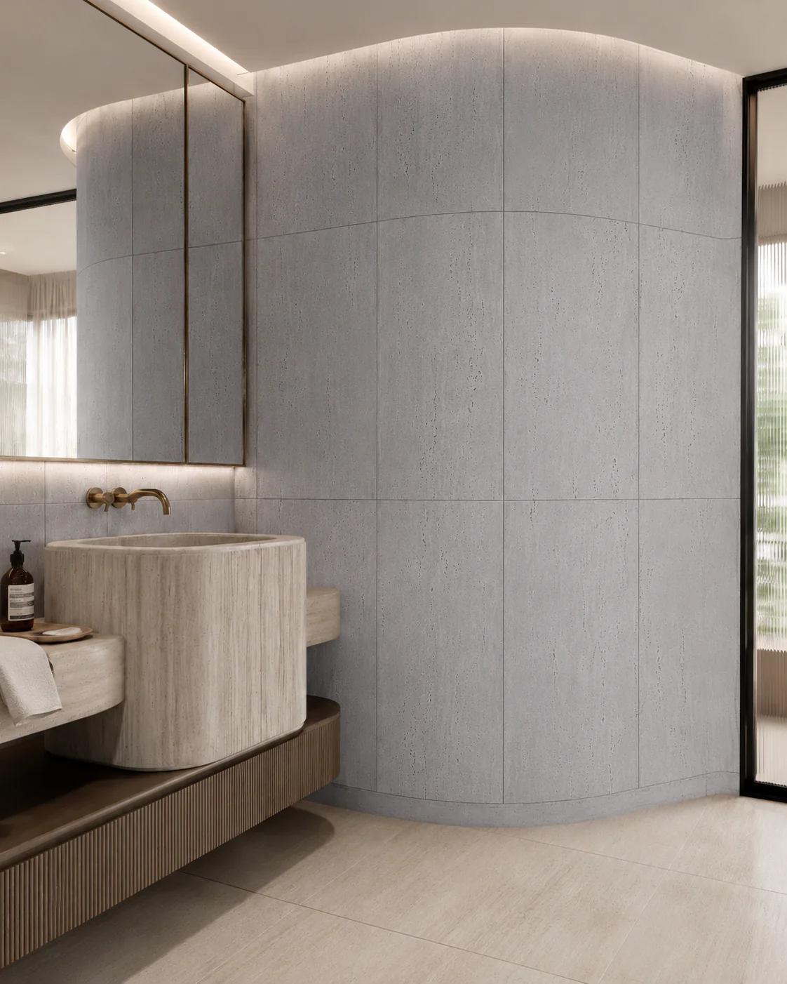 Piedra Flexible Travertino Lugano 60cm x 1.2m - Image 4